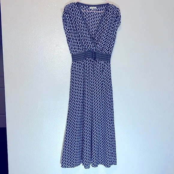 Max Studio Print MIDI Dress with All Over Tulip Pattern Women Size Small POCKETS - Picture 12 of 12